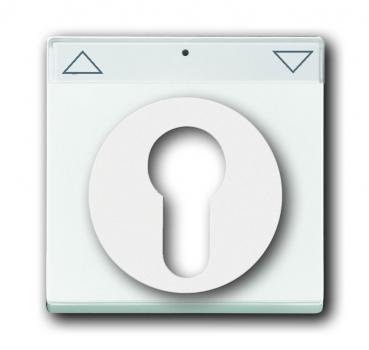 B+J future linear, Abdeckung für Schlüsselschalter, studioweiß 1755SL/PZ-84-101