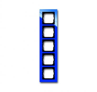 B+J Busch-axcent¨,  Rahmen 5-fach, blau 1725-288