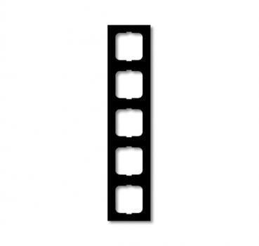 B+J future® linear,  Rahmen 5-fach, Linear, schwarz matt 1725-885K