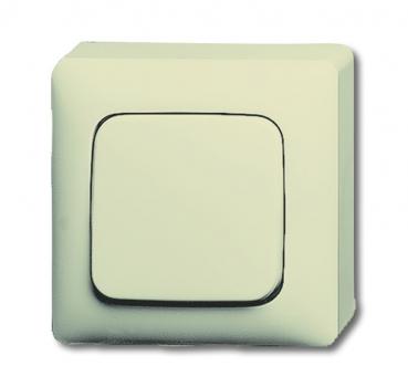 B+J Busch-Duro 2000® AP Wippschalter mit Bodenplatte weiß 2601/6-32