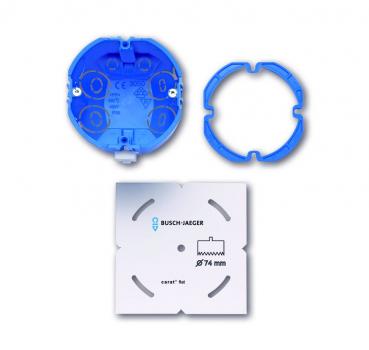 B+J Busch-axcent¨,  Montageset Busch-axcent¨ flat Hohlwand 5-fach,  3058/50