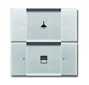 B+J  UP-Sensoren future¨ linear, Tastsensor, 2/4-fach, Multifunktion, alusilber 6126/02-83