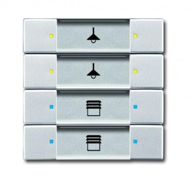 B+J  UP-Sensoren future¨ linear, Tastsensor, 4/8-fach, Multifunktion, alusilber 6127/02-83