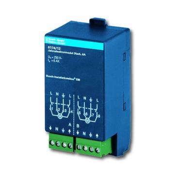 B+J Busch-Installationsbus¨ KNX, AP-Aktoren, Jalousieaktormodul, 24 V, 6 A, 2-fach,  6174/13