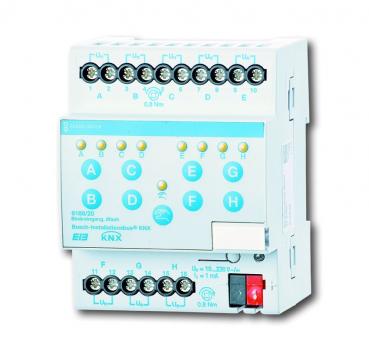 B+J Busch-Installationsbus¨ KNX, REG-Sensoren, 8-fach Bin_reingang, 10 - 230 V,  6188/20