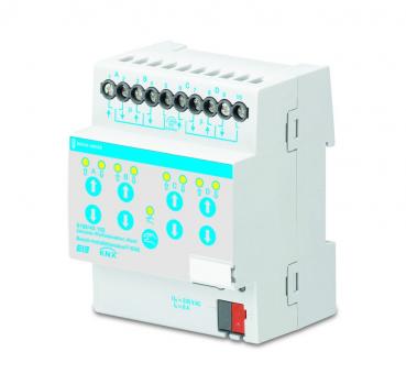 B+J Busch-Installationsbus¨ KNX, REG-Aktoren, 4-fach Jalousieaktor mit Fahrzeit -102,  6196/42-102