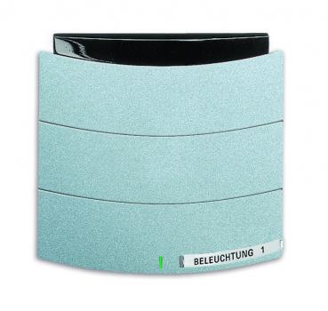 B+J Busch-triton¨ Sensoren fŸr KNX, Busch-triton¨, Bedienelement, 1/2-fach, MF/IR, alusilber 6320/10-83