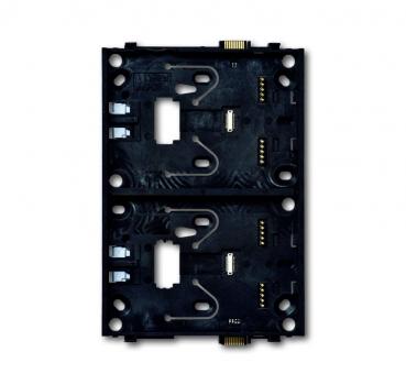 B+J Busch-priOn¨ Sensoren, Grundtr_ger fŸr Busch-priOn¨, Grundtr_ger 2-fach -101, schwarz 6346/11-101