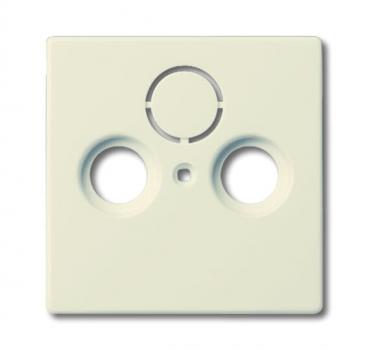 B+J future® linear, Abdeckung für Antennendosen 2loch, elfenbeinweiß 1743-82