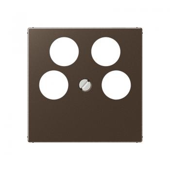 Jung A500 SAT-Adeckung 4loch Mokka A561-4SAT2MO