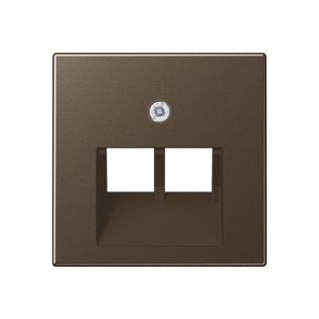 Jung A500 UAE/ISDN Abdeckung 2fach Mokka A569-2BFPLUAMO