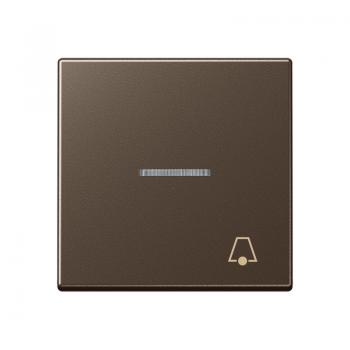 Jung A500 Kontroll Wippe mit Symbol Klingel Mokka A590KO5KMO