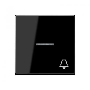 Jung A500 Kontroll Wippe mit Symbol Klingel Schwarz A590KO5KSW