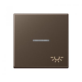 Jung A500 Kontroll Wippe mit Symbol Licht Mokka A590KO5LMO