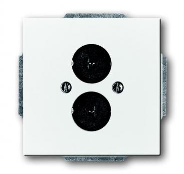 B+J future linear, Lautsprecher-Steckverbinder, studioweiß 1751-84