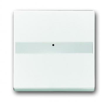 B+J future linear, Kontroll Wippe mit Beschriftungsfeld, studioweiß 1764NLI-84
