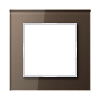 Jung A500 creation Rahmen 1fach Glas Mokka AC581GLMO
