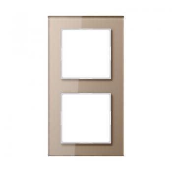 Jung A500 creation Rahmen 2fach Glas Champagner AC582GLCH