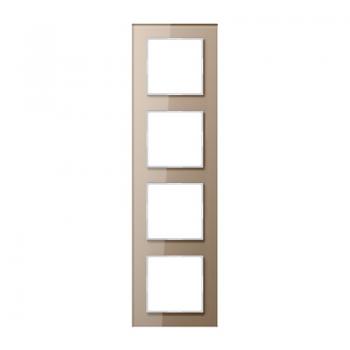 Jung A500 creation Rahmen 4fach Glas Champagner AC584GLCH