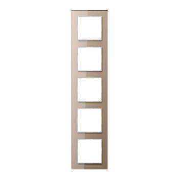 Jung A500 creation Rahmen 5fach Glas Champagner AC585GLCH