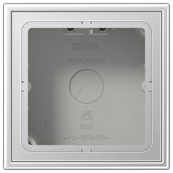 Jung LS990 Aufputz-Gehaeuse m. Rahmen 1fach Aufputzrahmen AL2581A-L
