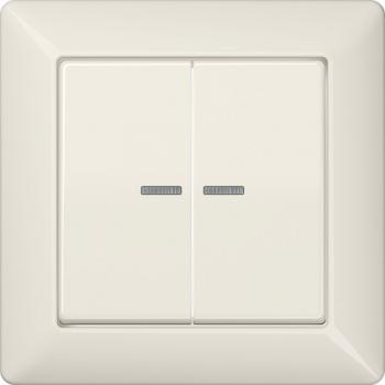 Jung AS500 Kontroll Serien Wippe mit Vollplatte Weiß AS590-5KO5