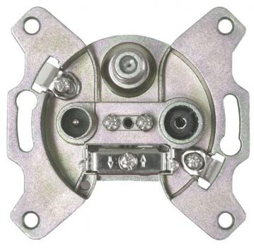 ASTRO GUT312 Sat-Dose 3Loch Durchgangsdose