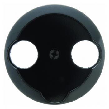 Berker 1930/Glas/Palazzo Abdeckung Antennen-Steckdose 2Loch schwarz, glänzend 103921