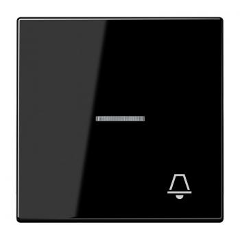 Jung LS990 Kontroll Wippe mit Symbol Klingel Schwarz LS990KO5KSW