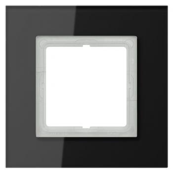 Jung LS plus Rahmen 1fach Glas Schwarz LSP981GLSW