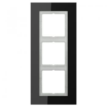 Jung LS plus Rahmen 3fach Glas Schwarz LSP983GLSW