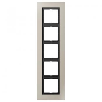 Jung LS plus Rahmen 5fach Edelstahl LSP985ES