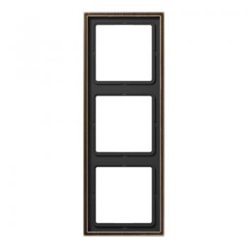 Jung LS990 Rahmen 3fach Messing Antik ME2983AT