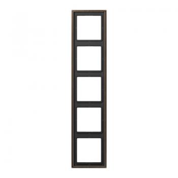 Jung LS990 Rahmen 5fach Messing Antik ME2985AT