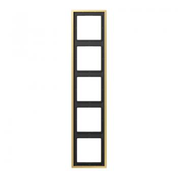 Jung LS990 Rahmen 5fach Messing Classic ME2985C