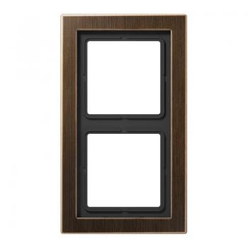 Jung LS990 Rahmen 2fach Messing Antik MED2982AT