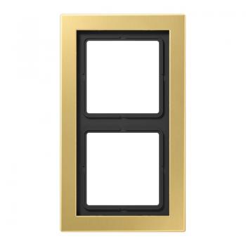 Jung LS990 Rahmen 2fach Messing Classic MED2982C