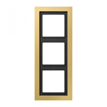Jung LS990 Rahmen 3fach Messing Classic MED2983C