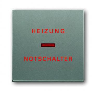 B+J solo®, Wippe Heizung-Notschalter, graumetallic 1789H-803