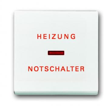 B+J future linear, Wippe Heizung-Notschalter, studioweiß 1789H-84