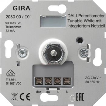 Gira DALI Potentiometer Tunable WH Netzteil Einsatz 203000