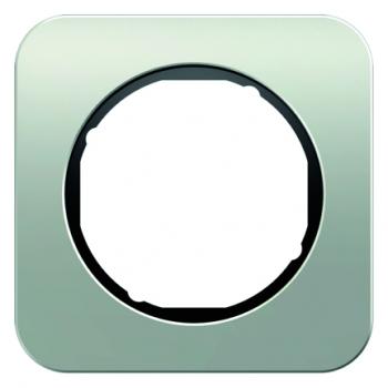 Berker R.1 Rahmen 1-Fach Alu/schwarz 10112184