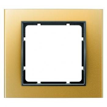 Berker B.3 Rahmen 1-Fach Alu, gold/anthrazit 10113016