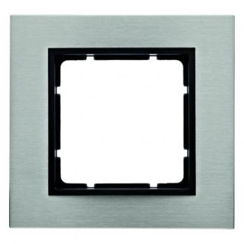 Berker B.7 Rahmen 1-Fach Edelstahl/anthrazit 10113606