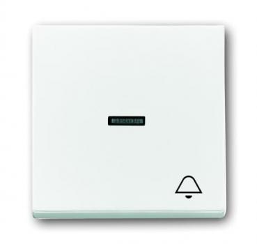 B+J future linear, Wippe mit Symbol "Klingel", studioweiß 1789KI-84