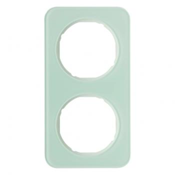 Berker R.1 Rahmen 2-Fach Glas, polarwei§ 10122109