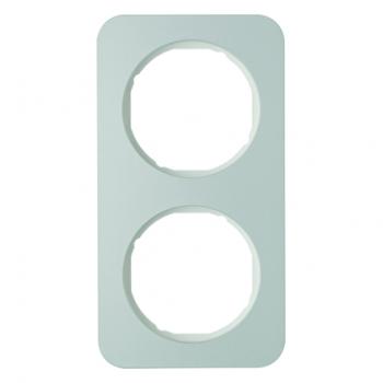 Berker R.1 Rahmen 2-Fach Alu/polarwei§ 10122174