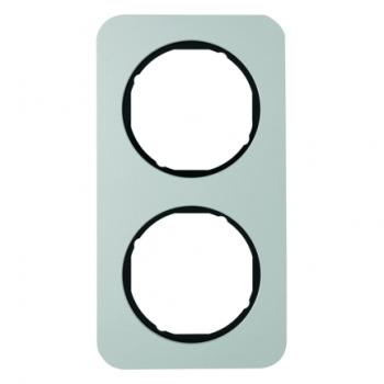 Berker R.1 Rahmen 2-Fach Alu/schwarz 10122184