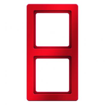 Berker Q.1 Rahmen 2-Fach rot, samt 10126062