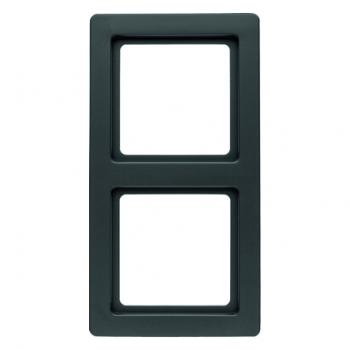 Berker Q.1 Rahmen 2-Fach anthrazit, samt 10126086